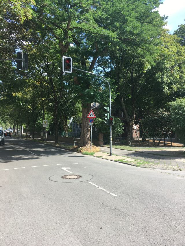 Bedarfsampel vor der Drusenbergschule Bedarfsampel vor der Drusenbergschule
