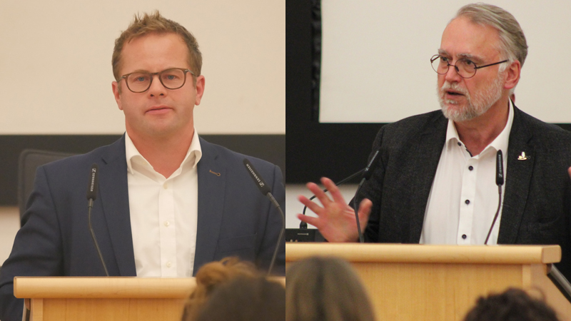 Karsten Herlitz, Fraktionsvorsitzender (li.) und Christian Haardt, jugendpolitische Sprecher der CDU-Ratsfraktion (re.)