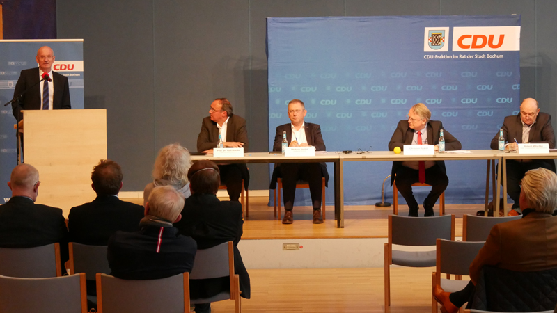 v.l.: Hans-Peter Villis, Prof. Dr. Rolf Bracke, Dietmar Spohn, Christian Haardt, Roland Mitschke